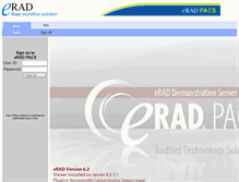 Tablet Screenshot of demo.erad.com
